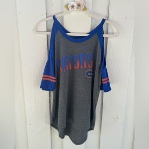 University of Florida UF Gators open shoulder tee